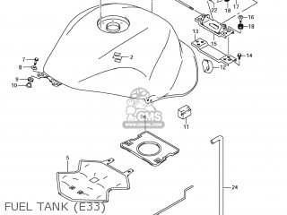 FUEL TANK (E33) - GSX1300R HAYABUSA 2011 (L1) USA (E03)