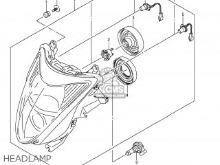 HEADLAMP - GSX1300R HAYABUSA 2011 (L1) USA (E03)