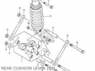 REAR CUSHION LEVER (E3) - GSX1300R HAYABUSA 2011 (L1) USA (E03)