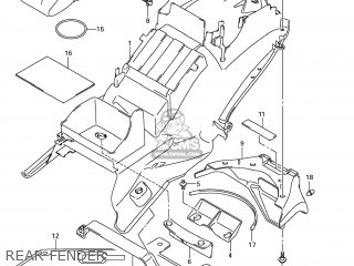 REAR FENDER - GSX1300R HAYABUSA 2011 (L1) USA (E03)