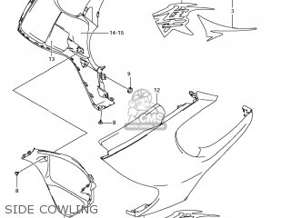SIDE COWLING - GSX1300R HAYABUSA 2011 (L1) USA (E03)