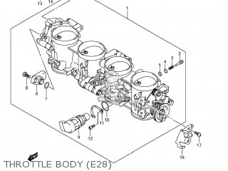 THROTTLE BODY (E28) - GSX1300R HAYABUSA 2011 (L1) USA (E03)