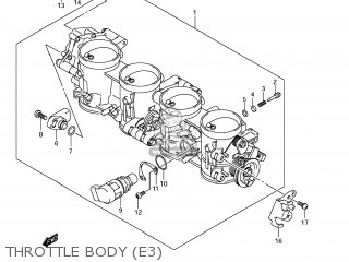 THROTTLE BODY (E3) - GSX1300R HAYABUSA 2011 (L1) USA (E03)