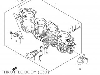 THROTTLE BODY (E33) - GSX1300R HAYABUSA 2011 (L1) USA (E03)