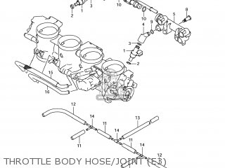 THROTTLE BODY HOSE/JOINT (E3) - GSX1300R HAYABUSA 2011 (L1) USA (E03)