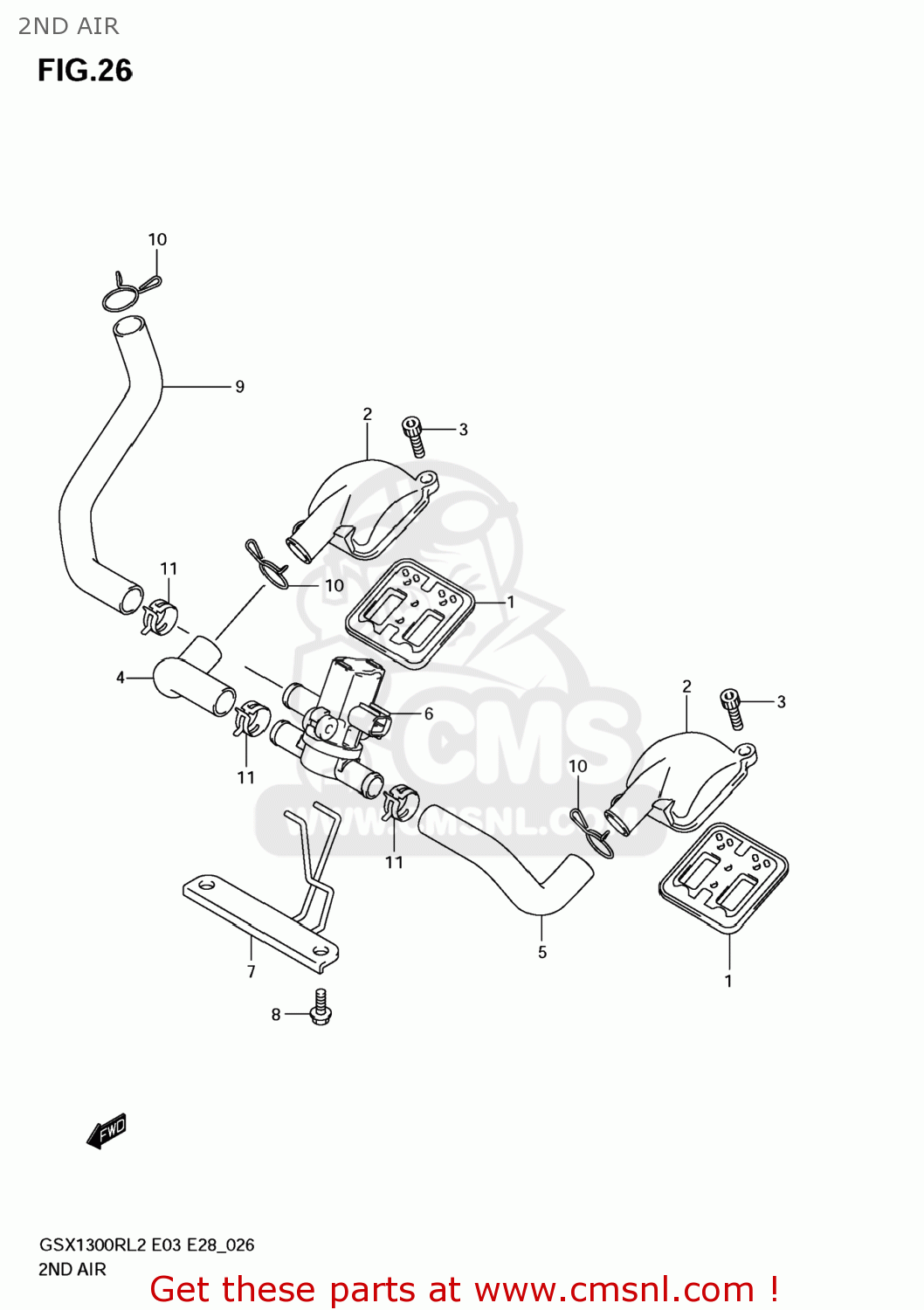 2ND AIR GSX1300R HAYABUSA 2012 (L2) USA (E03)