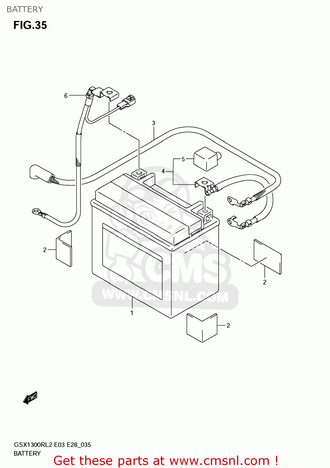 BATTERY GSX1300R HAYABUSA 2012 (L2) USA (E03)