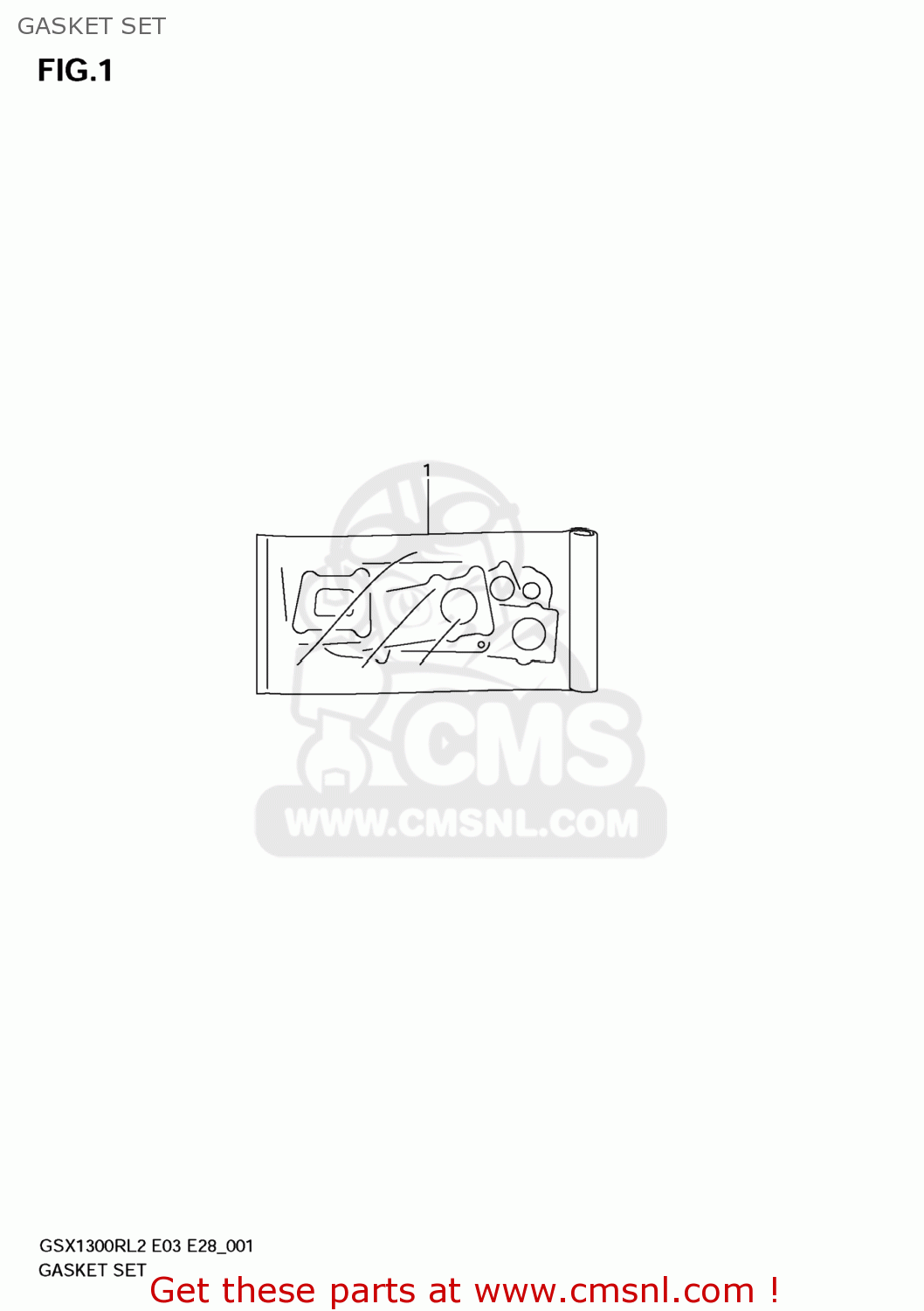 GASKET SET GSX1300R HAYABUSA 2012 (L2) USA (E03)