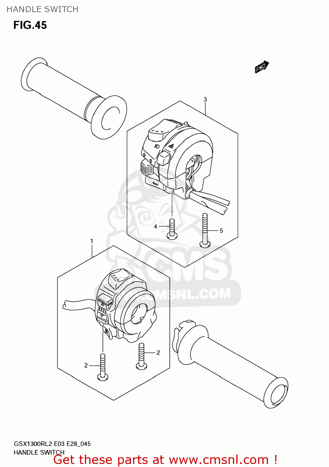 HANDLE SWITCH GSX1300R HAYABUSA 2012 (L2) USA (E03)