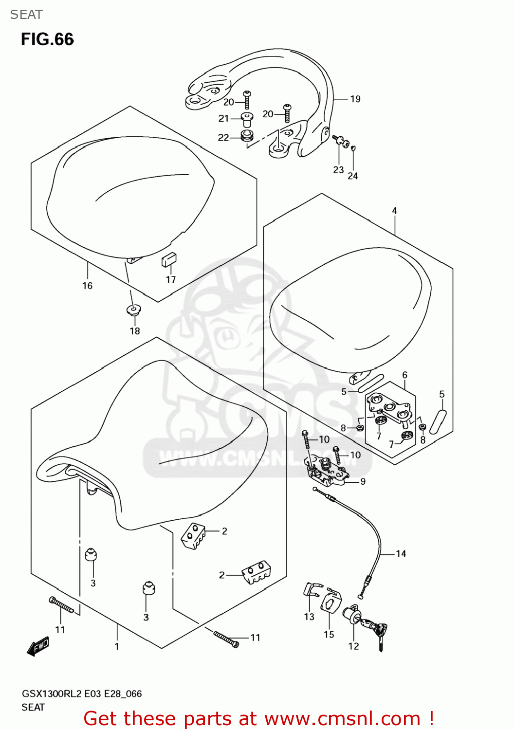 SEAT GSX1300R HAYABUSA 2012 (L2) USA (E03)
