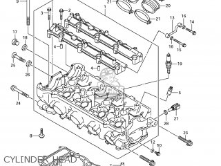 CYLINDER HEAD - GSX1300R HAYABUSA 2012 (L2) USA (E03)