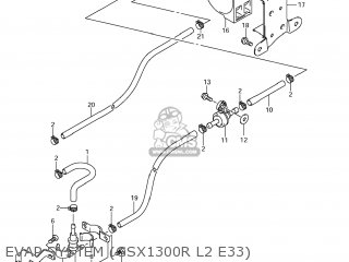 EVAP SYSTEM (GSX1300R L2 E33) - GSX1300R HAYABUSA 2012 (L2) USA (E03)