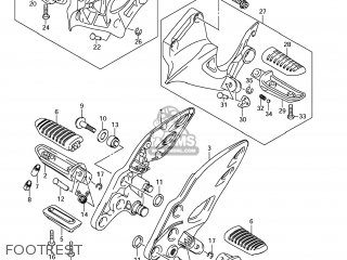 FOOTREST - GSX1300R HAYABUSA 2012 (L2) USA (E03)