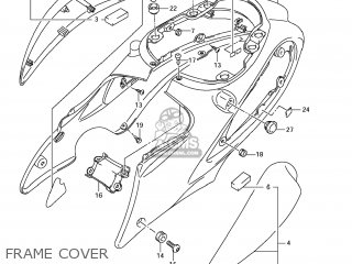 FRAME COVER - GSX1300R HAYABUSA 2012 (L2) USA (E03)