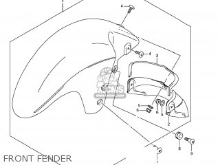 FRONT FENDER - GSX1300R HAYABUSA 2012 (L2) USA (E03)