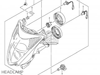 HEADLAMP - GSX1300R HAYABUSA 2012 (L2) USA (E03)