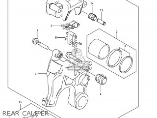 REAR CALIPER - GSX1300R HAYABUSA 2012 (L2) USA (E03)