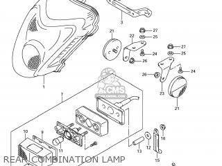 REAR COMBINATION LAMP - GSX1300R HAYABUSA 2012 (L2) USA (E03)