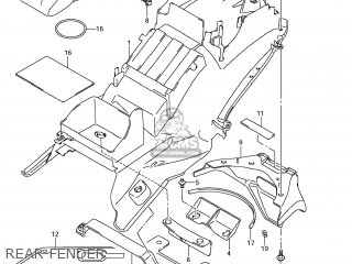 REAR FENDER - GSX1300R HAYABUSA 2012 (L2) USA (E03)