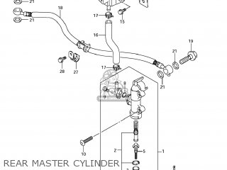 REAR MASTER CYLINDER - GSX1300R HAYABUSA 2012 (L2) USA (E03)