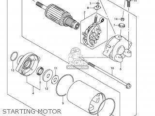 STARTING MOTOR - GSX1300R HAYABUSA 2012 (L2) USA (E03)