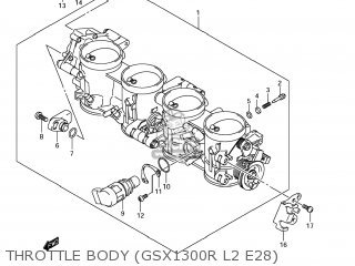 THROTTLE BODY (GSX1300R L2 E28) - GSX1300R HAYABUSA 2012 (L2) USA (E03)