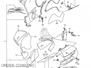 UNDER COWLING - GSX1300R HAYABUSA 2012 (L2) USA (E03)