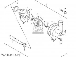 WATER PUMP - GSX1300R HAYABUSA 2012 (L2) USA (E03)