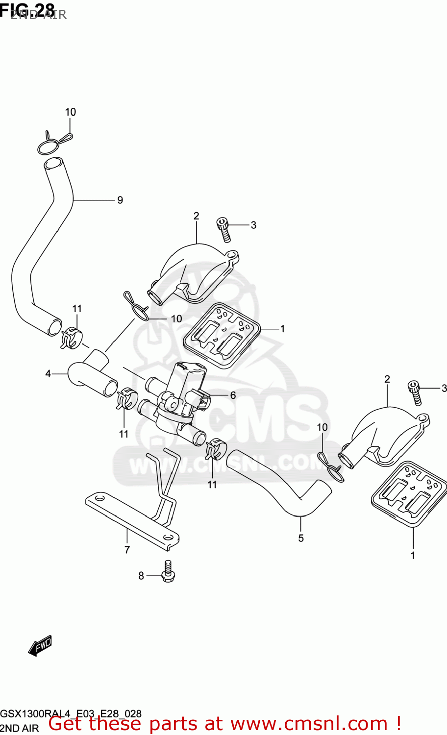 2ND AIR GSX1300RA HAYABUSA 2014 (L4) USA (E03)