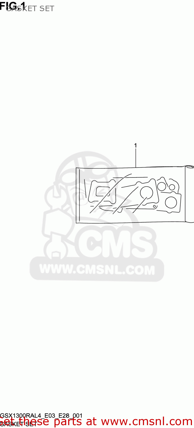GASKET SET GSX1300RA HAYABUSA 2014 (L4) USA (E03)