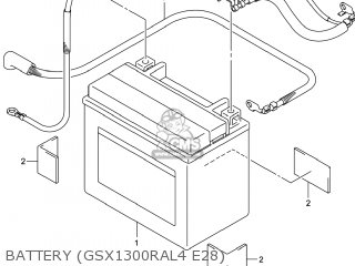 BATTERY (GSX1300RAL4 E28) - GSX1300RA HAYABUSA 2014 (L4) USA (E03)