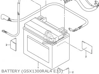 BATTERY (GSX1300RAL4 E33) - GSX1300RA HAYABUSA 2014 (L4) USA (E03)
