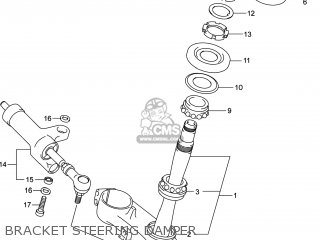 BRACKET STEERING DAMPER - GSX1300RA HAYABUSA 2014 (L4) USA (E03)