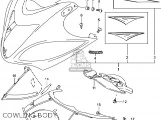 COWLING BODY - GSX1300RA HAYABUSA 2014 (L4) USA (E03)