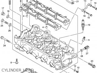 CYLINDER HEAD - GSX1300RA HAYABUSA 2014 (L4) USA (E03)