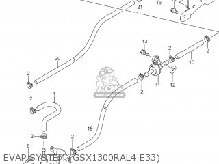 EVAP SYSTEM (GSX1300RAL4 E33) - GSX1300RA HAYABUSA 2014 (L4) USA (E03)