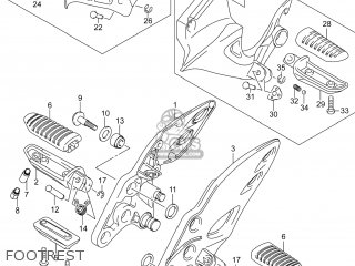 FOOTREST - GSX1300RA HAYABUSA 2014 (L4) USA (E03)
