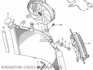 RADIATOR (GSX1300RAL4 E03) - GSX1300RA HAYABUSA 2014 (L4) USA (E03)