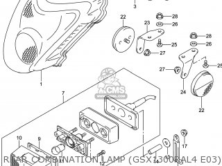REAR COMBINATION LAMP (GSX1300RAL4 E03) - GSX1300RA HAYABUSA 2014 (L4) USA (E03)