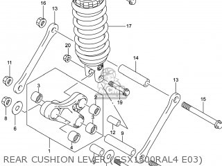 REAR CUSHION LEVER (GSX1300RAL4 E03) - GSX1300RA HAYABUSA 2014 (L4) USA (E03)