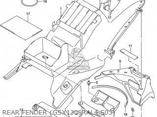 REAR FENDER (GSX1300RAL4 E03) - GSX1300RA HAYABUSA 2014 (L4) USA (E03)