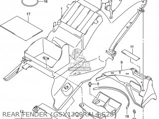 REAR FENDER (GSX1300RAL4 E28) - GSX1300RA HAYABUSA 2014 (L4) USA (E03)