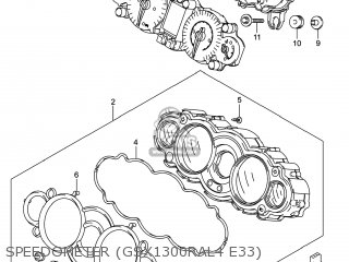 SPEEDOMETER (GSX1300RAL4 E33) - GSX1300RA HAYABUSA 2014 (L4) USA (E03)