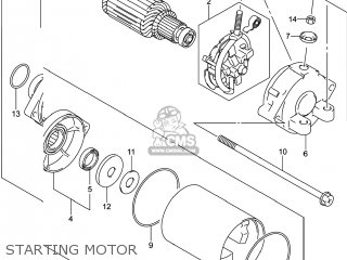 STARTING MOTOR - GSX1300RA HAYABUSA 2014 (L4) USA (E03)