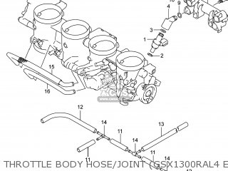 THROTTLE BODY HOSE/JOINT (GSX1300RAL4 E28) - GSX1300RA HAYABUSA 2014 (L4) USA (E03)