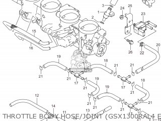 THROTTLE BODY HOSE/JOINT (GSX1300RAL4 E33) - GSX1300RA HAYABUSA 2014 (L4) USA (E03)