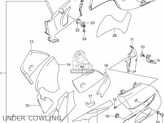 UNDER COWLING - GSX1300RA HAYABUSA 2014 (L4) USA (E03)