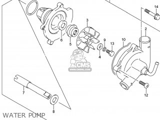WATER PUMP - GSX1300RA HAYABUSA 2014 (L4) USA (E03)