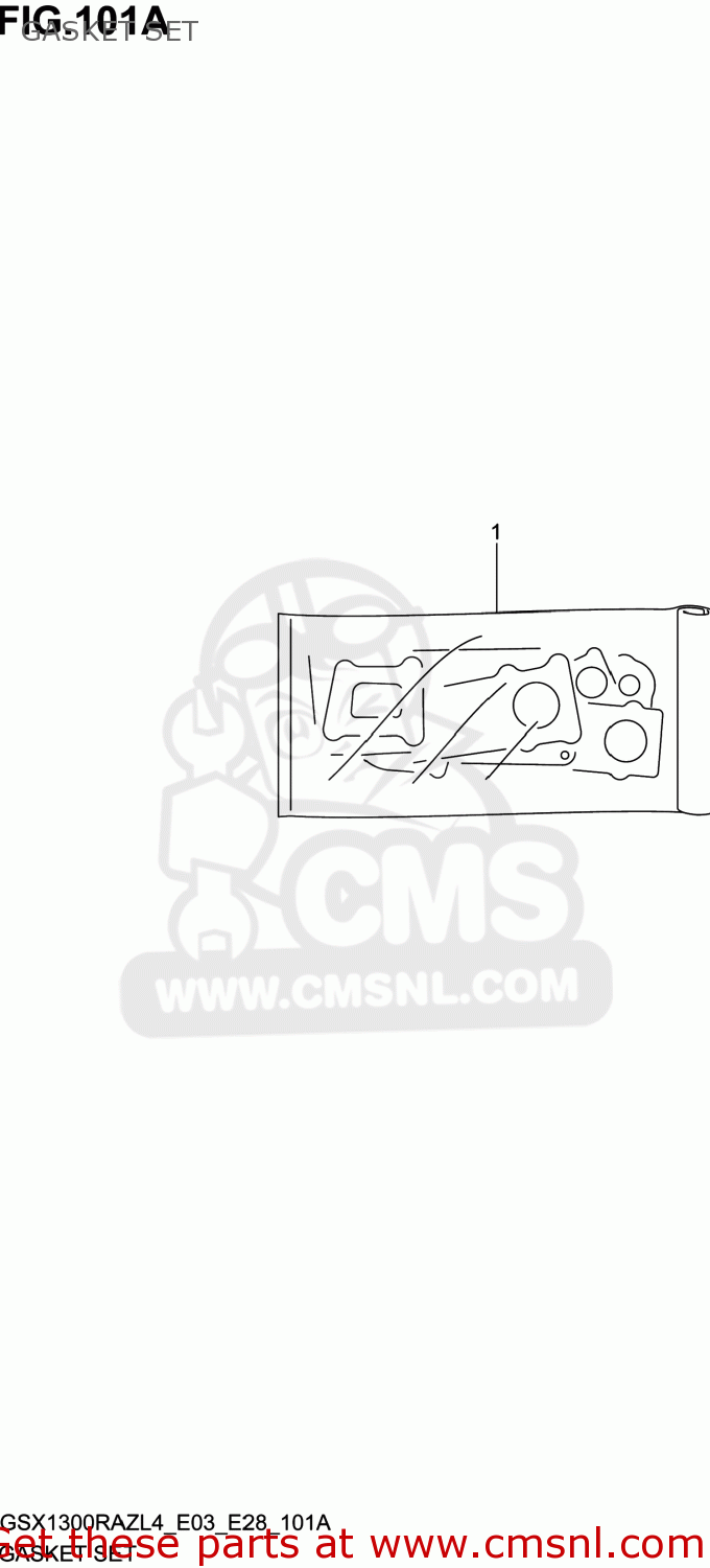 GASKET SET GSX1300RAZ HAYABUSA 2014 (L4) USA (E03)