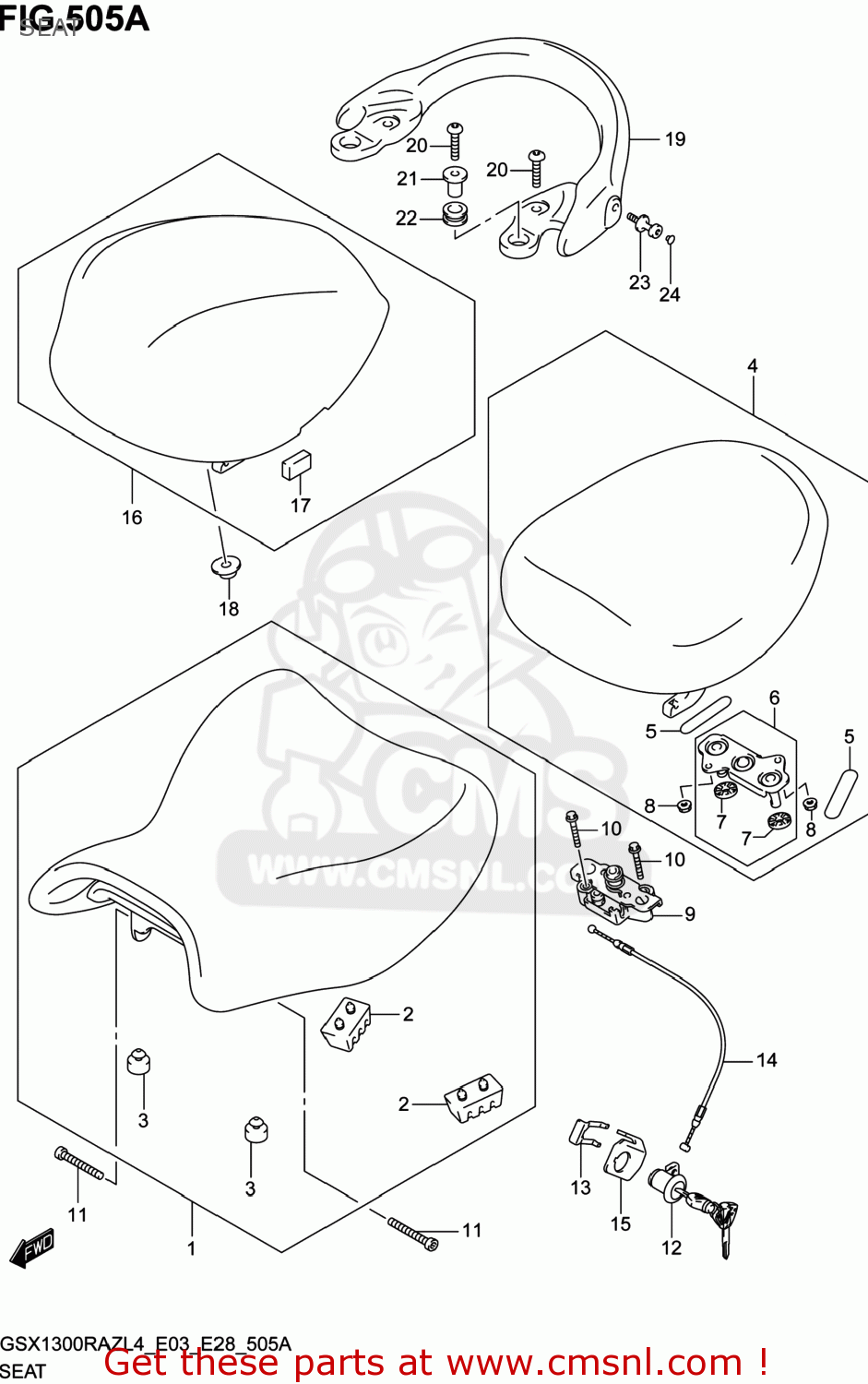 SEAT GSX1300RAZ HAYABUSA 2014 (L4) USA (E03)